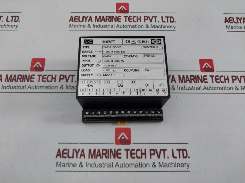 Used Condition Deif Tap-210dg/3 Watt Transducer -1500-0-1500 Kw - 460 Gm