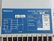 Used Condition T2000-02 Reverse Power Relay By Selco  50-60 Hz
