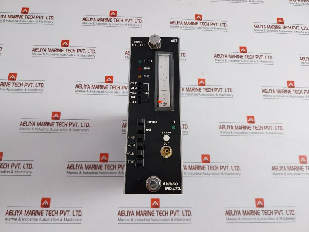 Used Condition Thrust Monitor By Shinko  0-4mm Ac220v 75-4dt