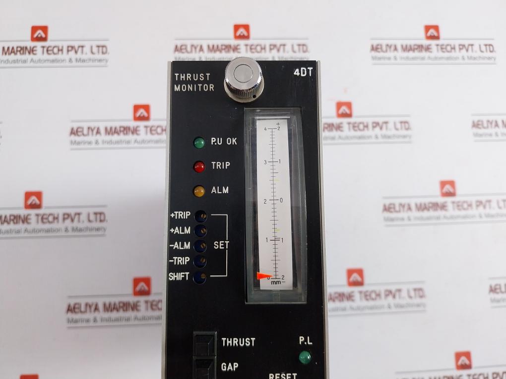 Used Condition Thrust Monitor By Shinko  0-4mm Ac220v 75-4dt