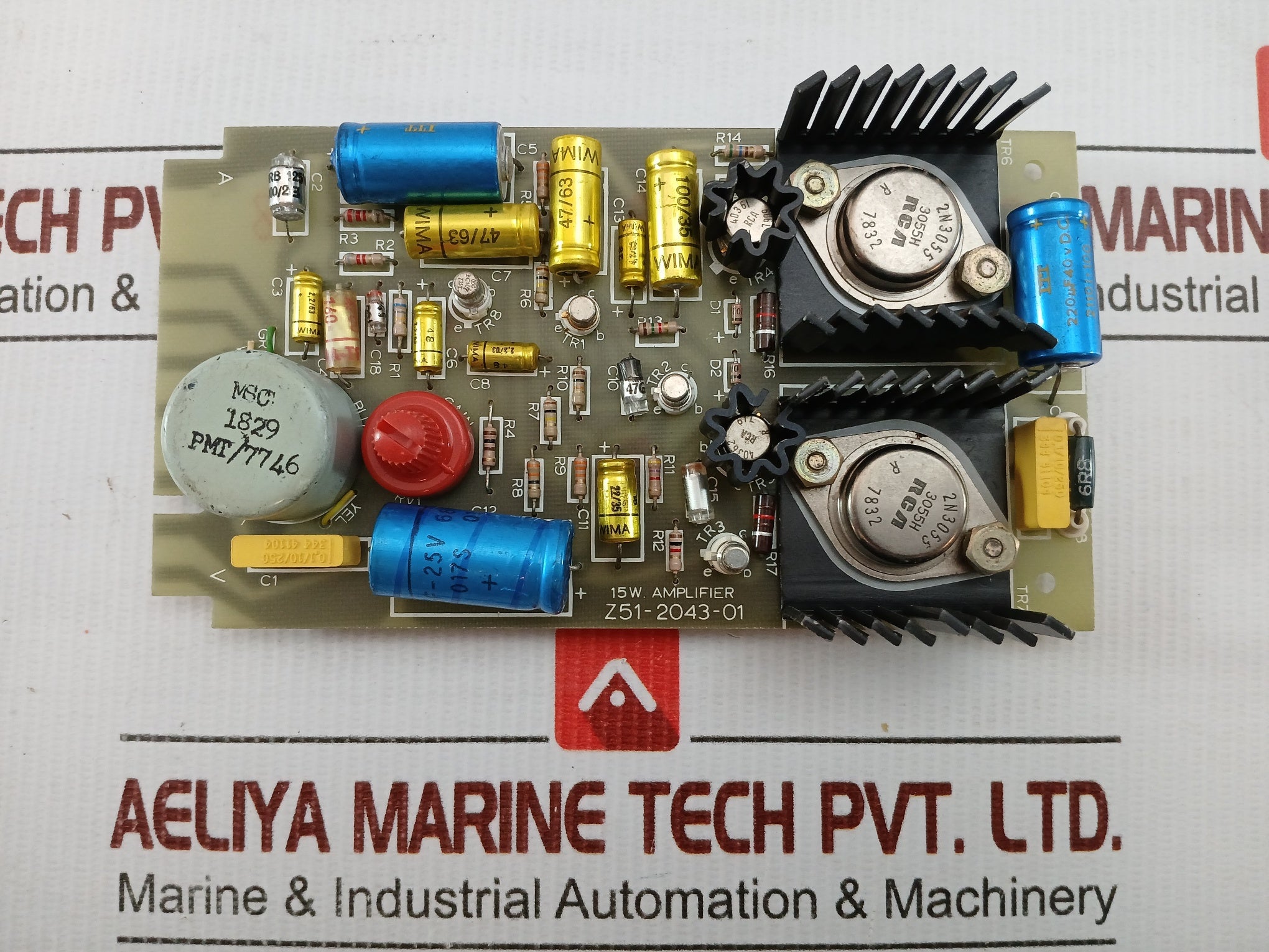 Used Condition Z51-2043-01 Power Amplifier Circuit Board 15w In 210 Gm