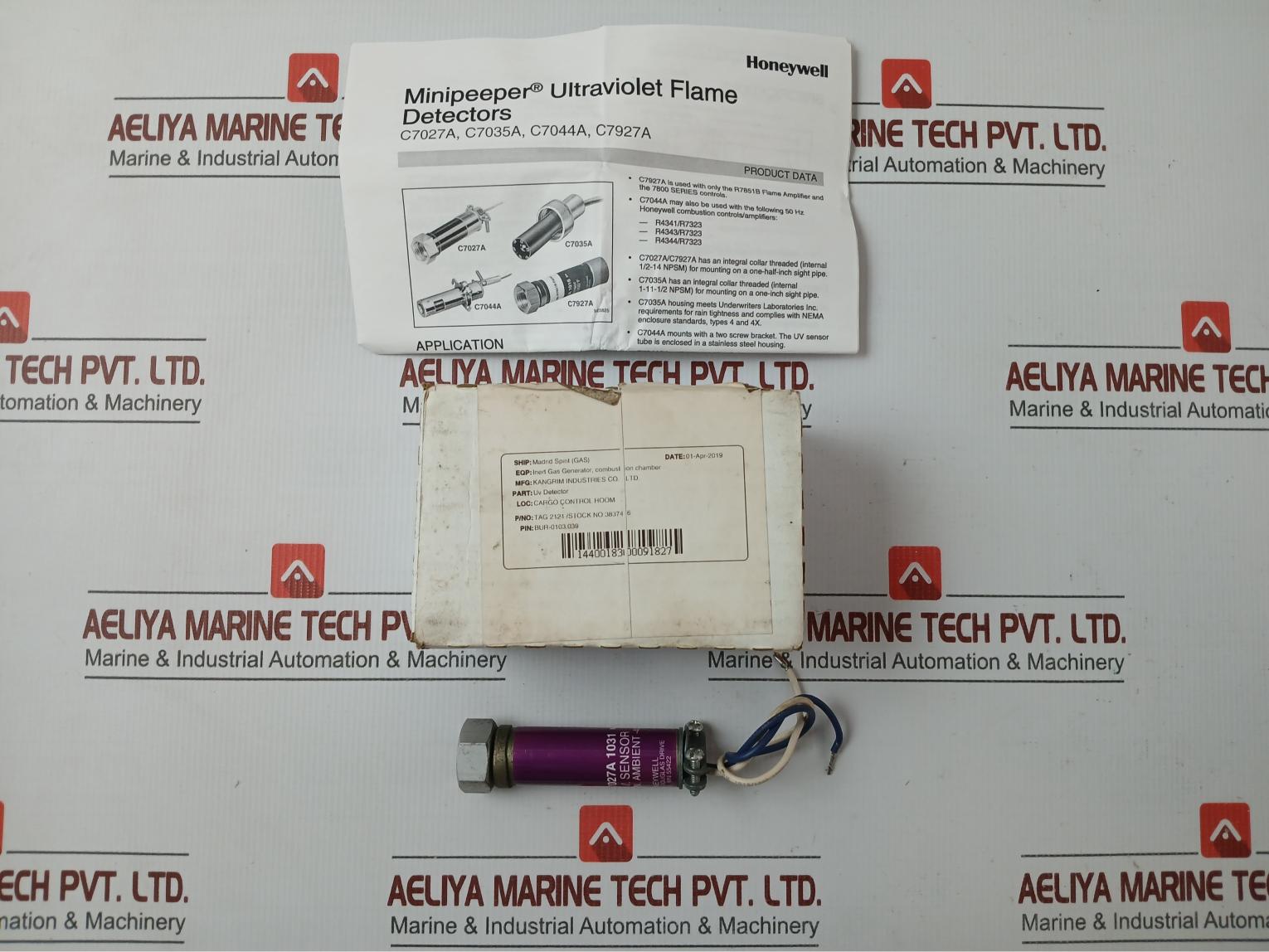 Uv Flame Detector/Sensor Brand Honeywell C7027a 1031