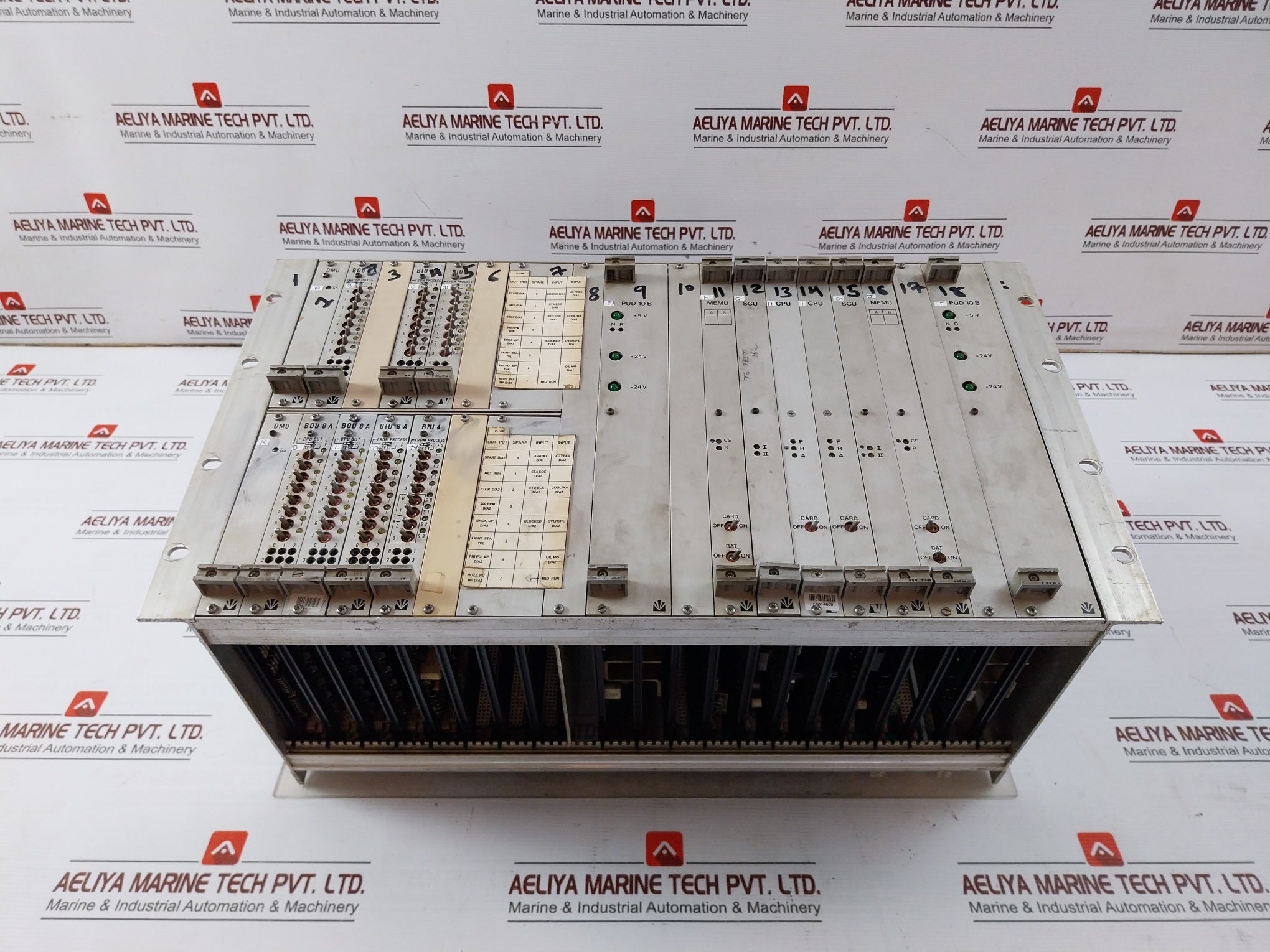 Valmet 542821-5A Cpu Scu Rack Module 542836-6A, Pud 10 B, M8510061 M2, Biu 8A