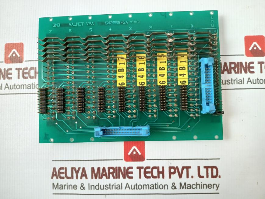 Valmet 542852-3A Dmu Backplane Pc Board Mt940 542852-3B