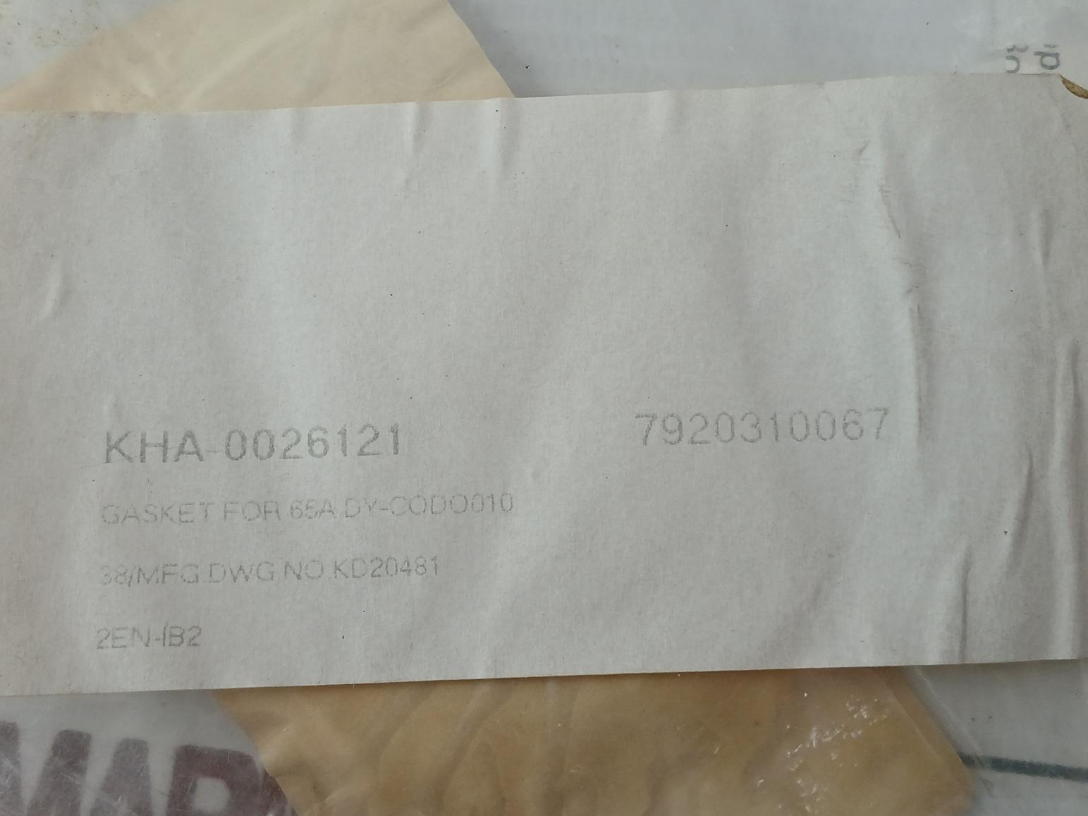 Valqua V#7590m Gasket For 65a Dy-Codo010