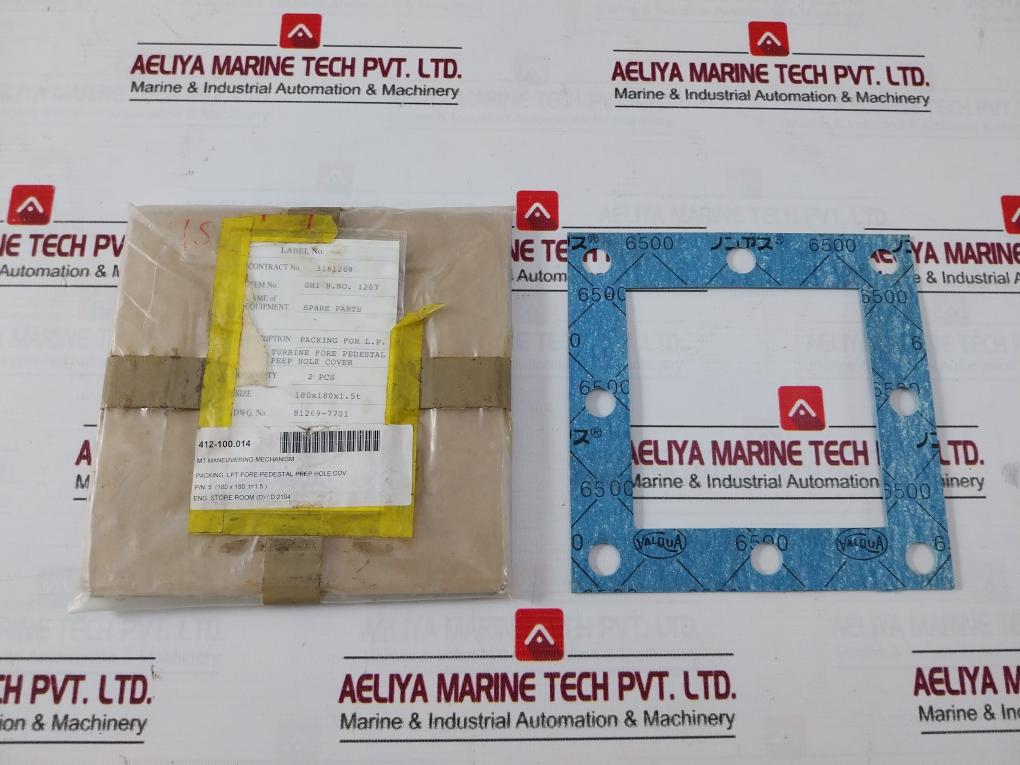 Valqua 6500 Non-asbestos Fiber Sheet Gasket 180X180X1.5T Ts-104
