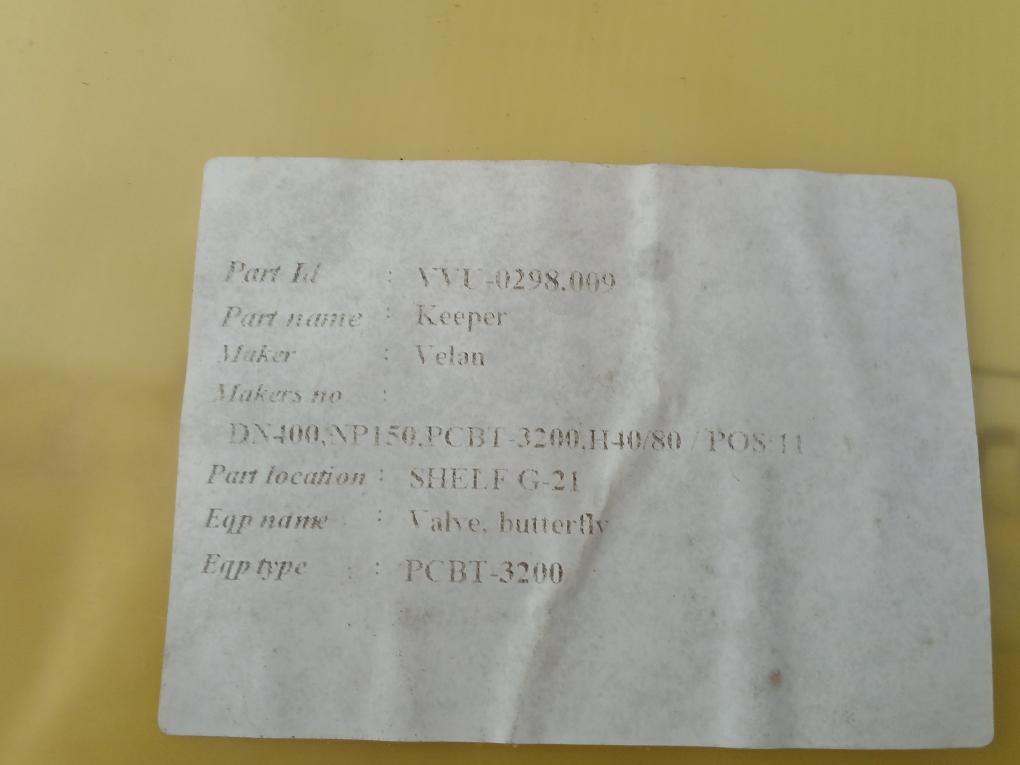 Valve Gasket Velan Vvu-0298.009