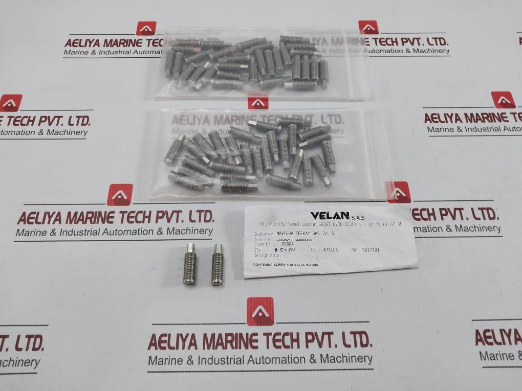 Lot Of 10x Velan 00004 Valve Tightening Screw