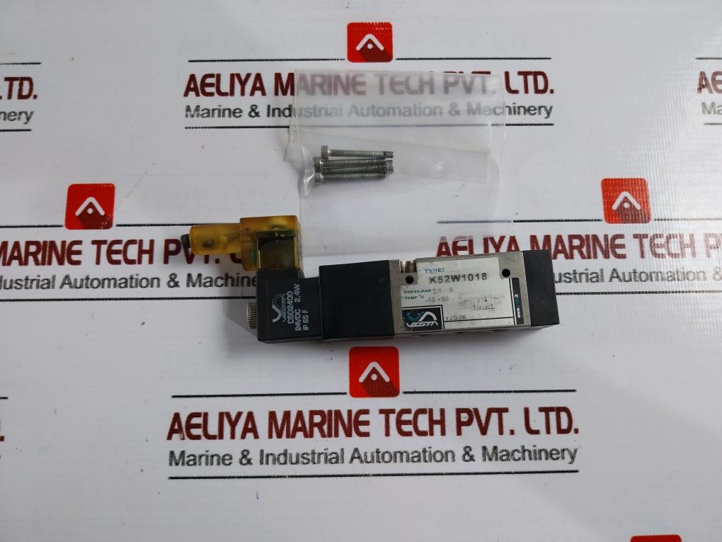 Vesta K52W1018 52 Way Solenoid Valve Pilot Operated 24Vdc Ip65 Manual Override