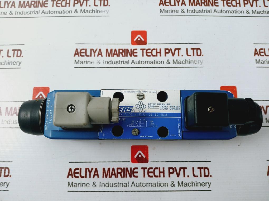 Vickers Dg4V 3 6C H M U1 D6 60 En38 Solenoid Directional Control Valve 350Bar
