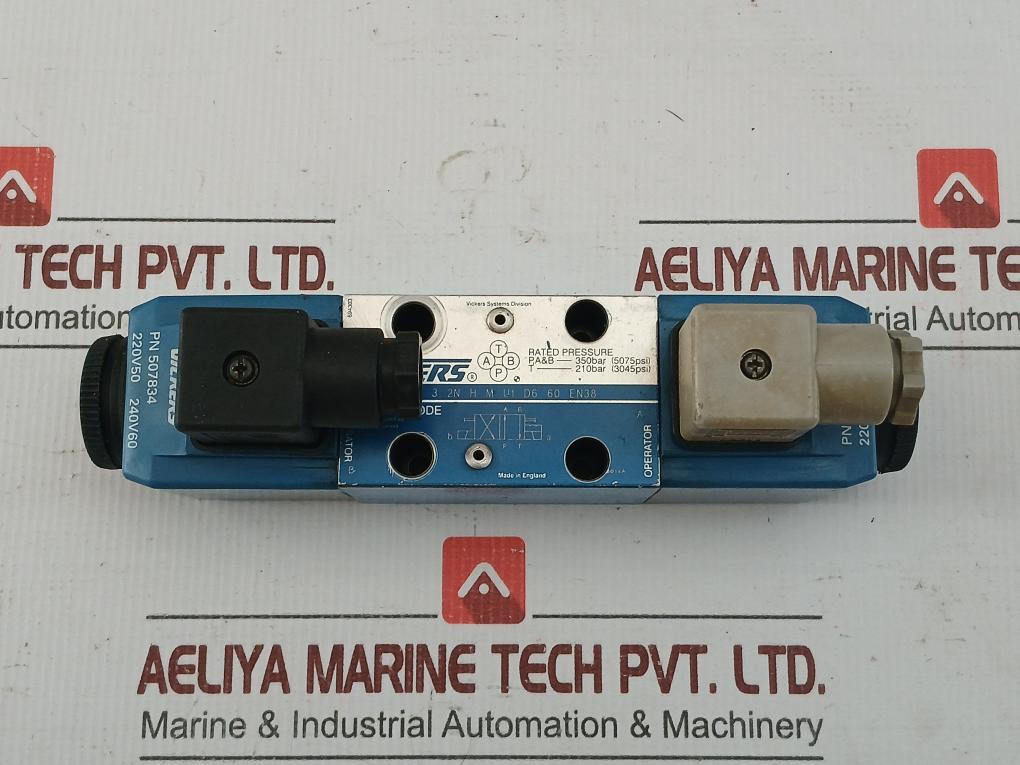 Vickers  Dg4v Directional Control Valve 3 2n H M U1 D6 60 En38