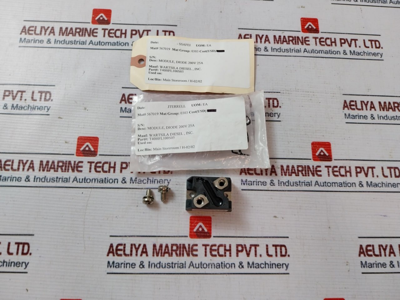 Vishay T40Hfl100S05 Rectifier Diode Module 200V 25A