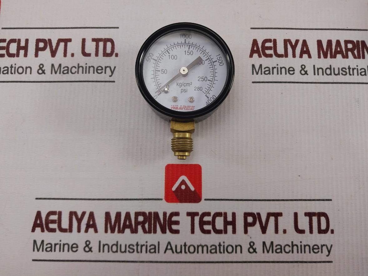 Waaree 0-280 Kg/Cm2 Pressure Gauge 0-4000 Psi