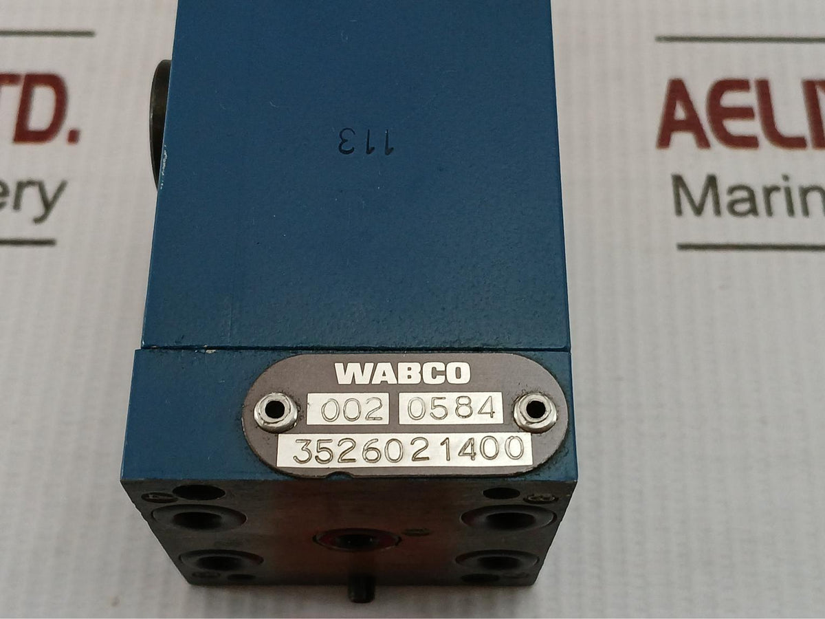 Pneumatic Directional Valve Part No. 3526021400 By Wabco In Used