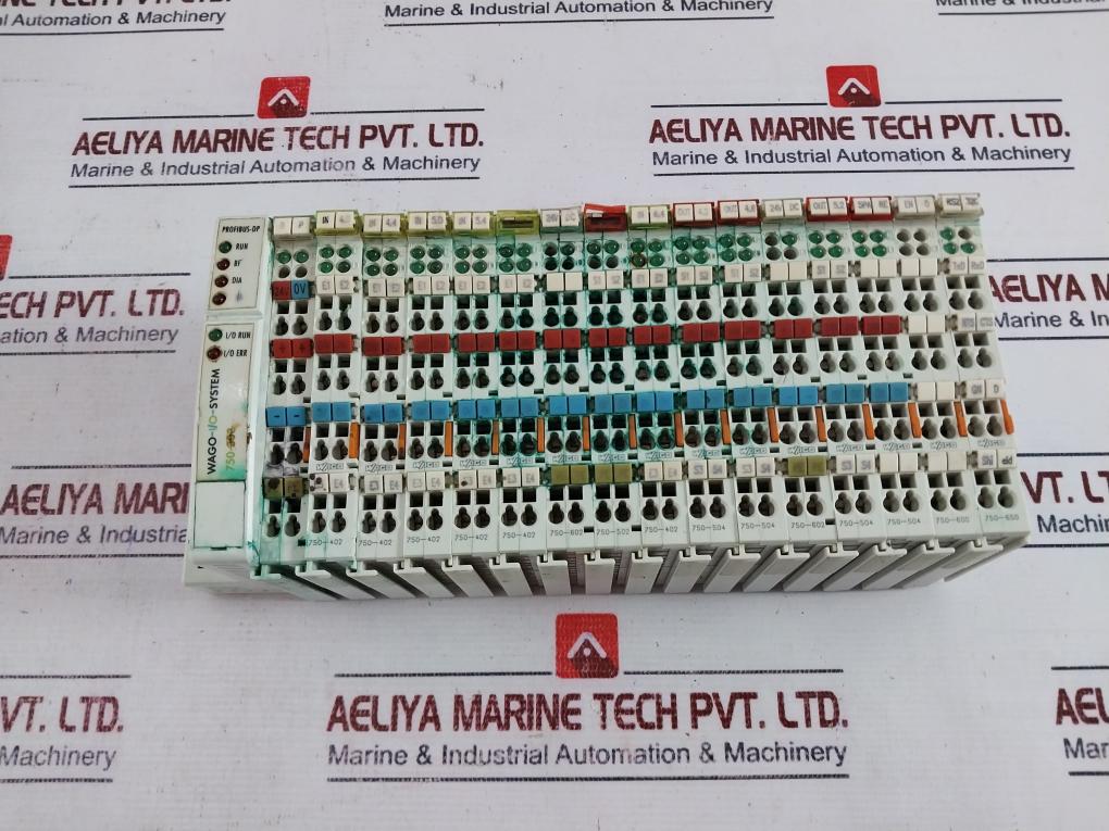 Wago 750-303 Profibus Coupler I/O System W/ 750-402/602/502/504/600, 24V Dc