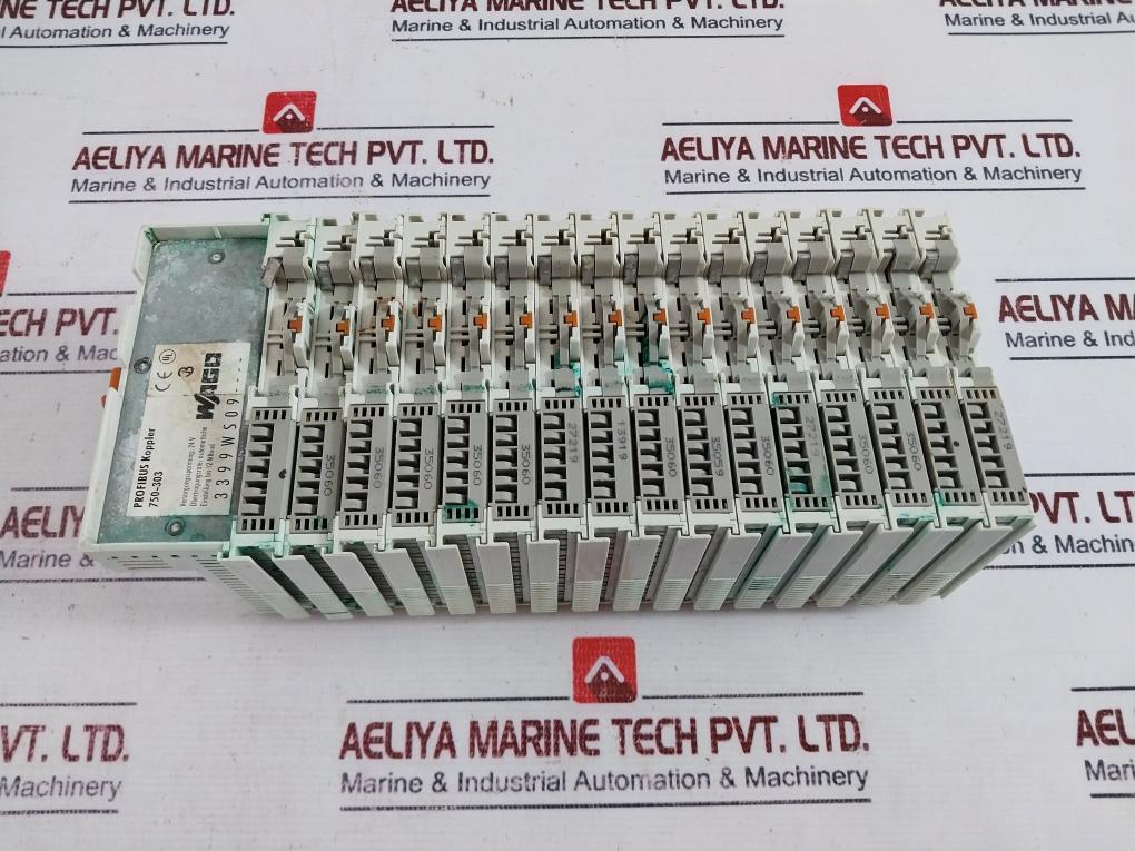 Wago 750-303 Profibus Coupler I/O System W/ 750-402/602/502/504/600, 24V Dc