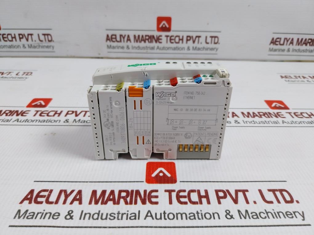 Wago Ethernet Fieldbus Controller 24v Dc 750-342
