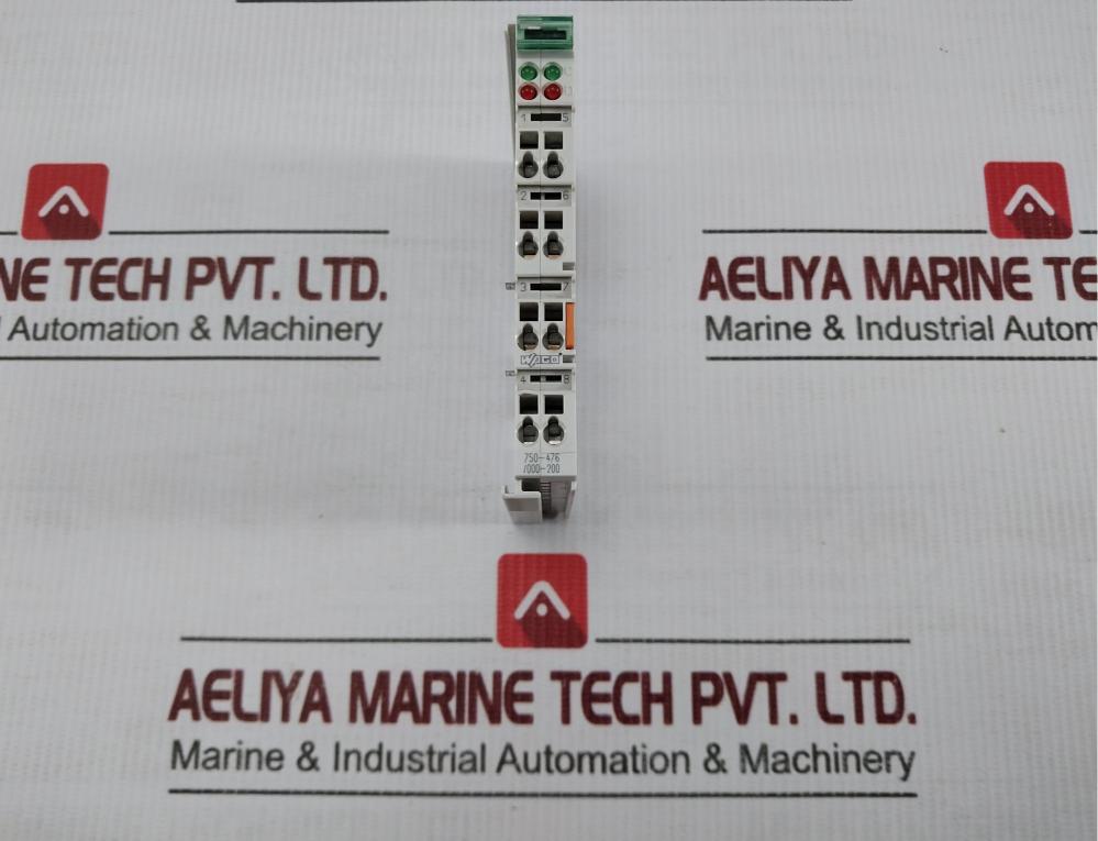 Wago Analog Input Module 24vdc 55c Part No. 750-476/000-200