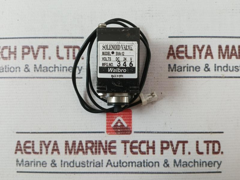Walbro Sva-12 Two Way Solenoid Valve 24 Vdc