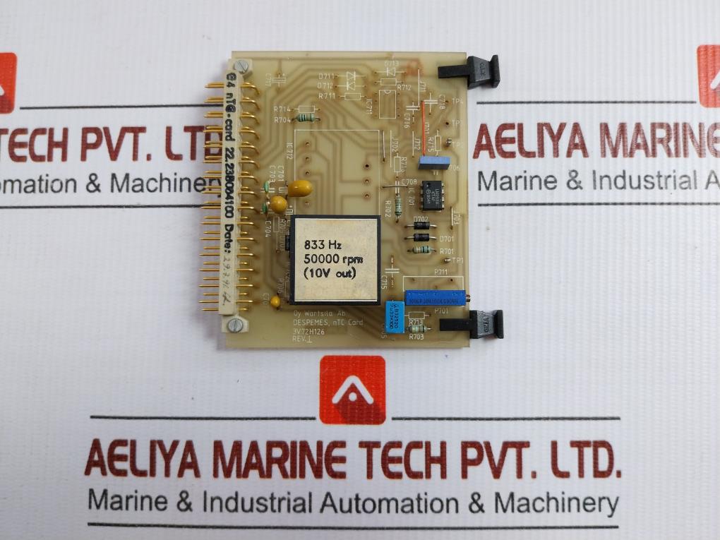 Wartsila C4 Ntc Circuit Card Rev-1 Part No.3v72h126