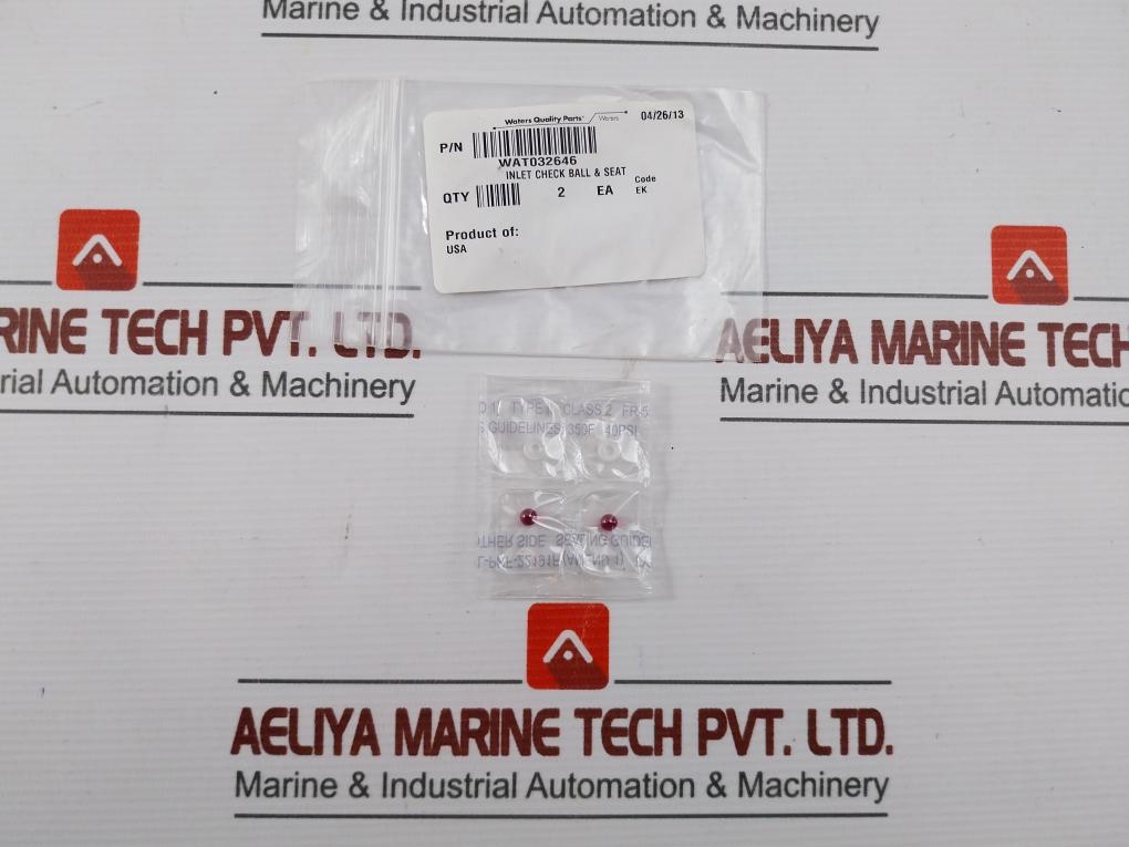 Wat032646 Inlet Check Ball And Seat Valve Waters