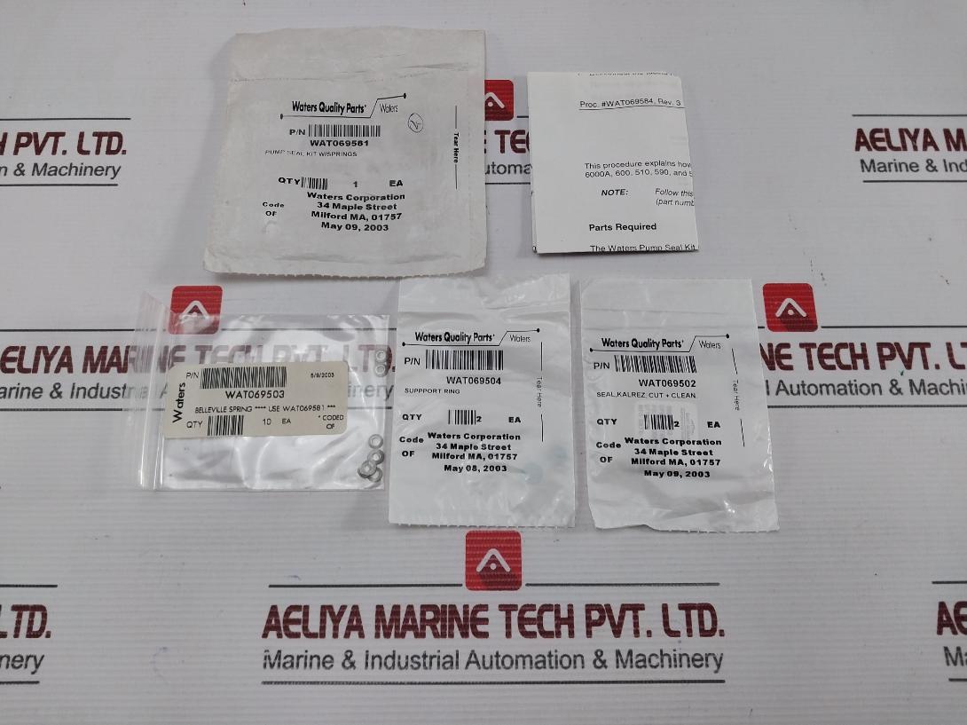 Wat069581 Pump Seal Kit W/Spring Waters - 50 Gm