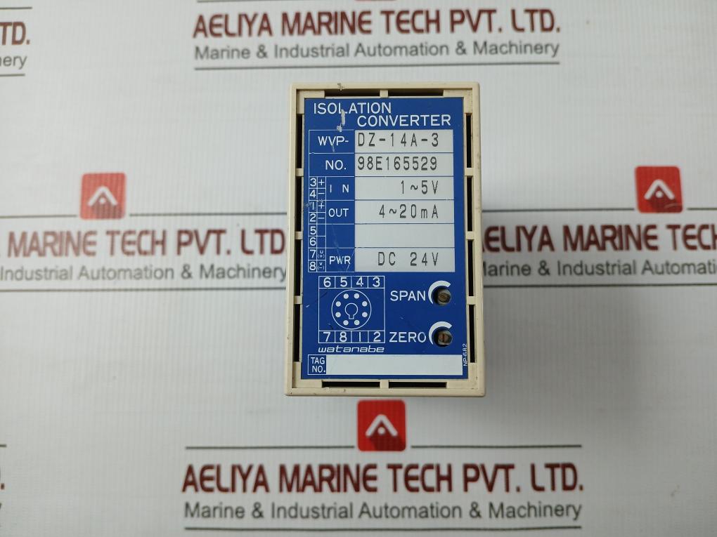 Watanabe Isolation Converter 250v 7.5a, Wvp-Dz-14a-3