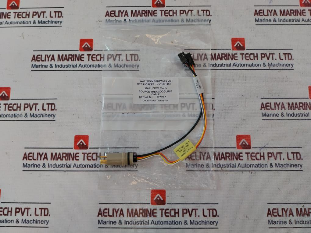 Waters 3961110Dc1 Source Thermocouple Cable Rev: 5