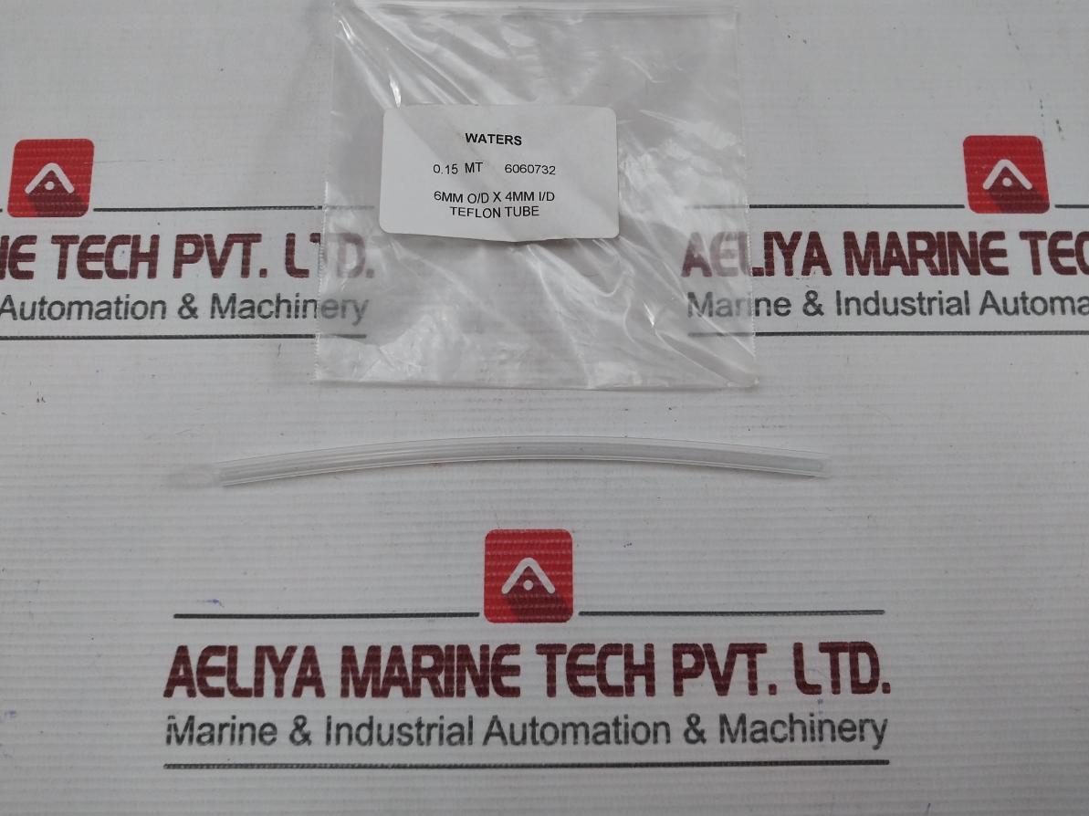 Lot Of 2x 6060732 Teflon Tube 6mm O/D X 4mm I/D By Waters - New