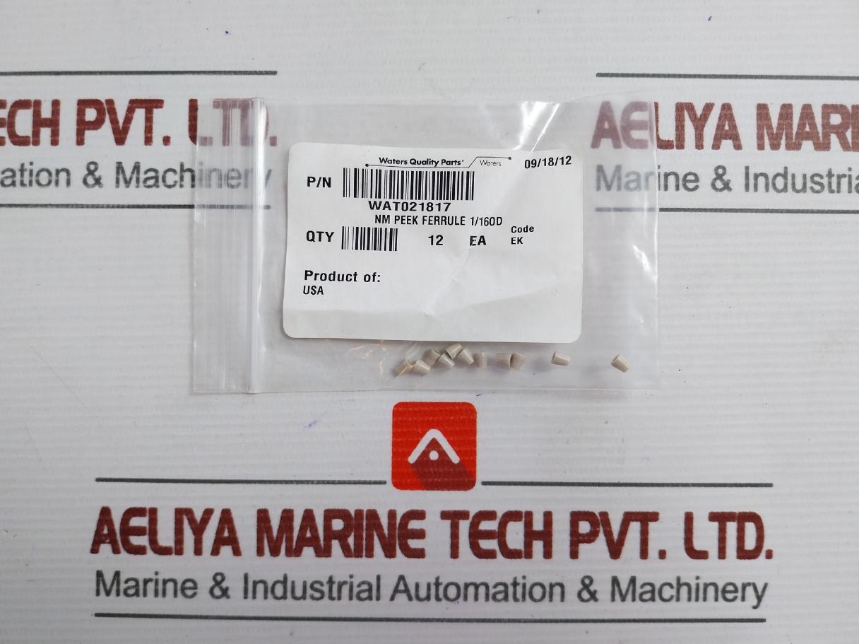 Waters Ferrule, Peek 1/16 (1 Packet = 12 Pcs) Wat021817