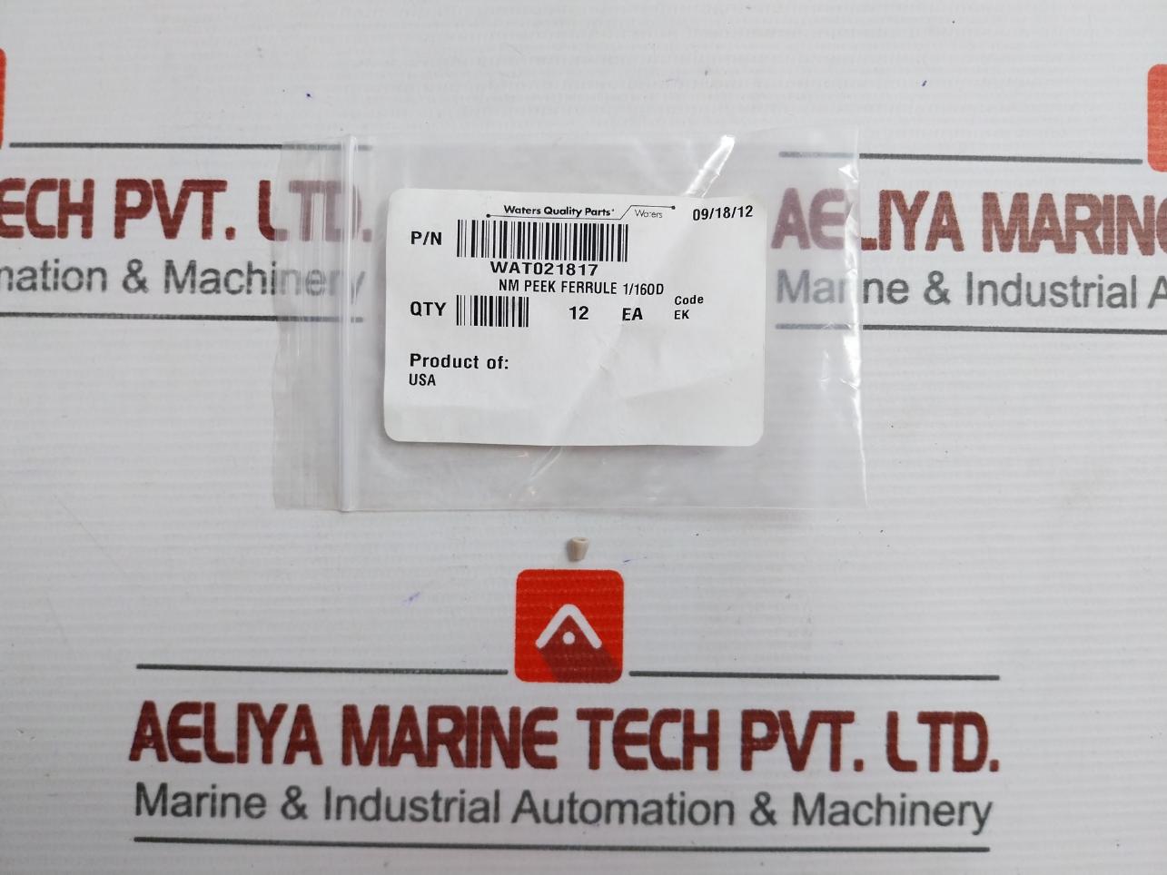 Waters Ferrule, Peek 1/16 (1 Packet = 12 Pcs) Wat021817