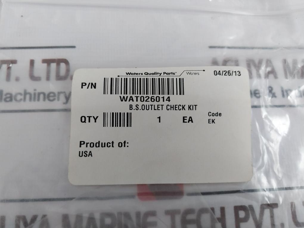 Waters Wat026014 Outlet Check Valve Rebuild Kit 