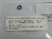 Waters Wat026644 Rev.08 Plunger Seal 1A-a