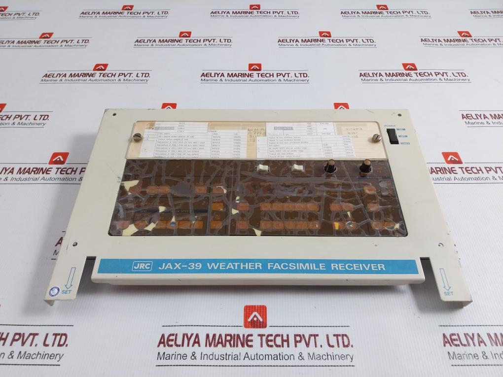 Weather-Facsimile-Receiver-Brand-Jrc-Jax-39-Front-Panel-Only-1