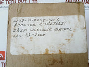 Weschler Electric 291B280A21 Panel Gauge 0-600 Ac Ammeter