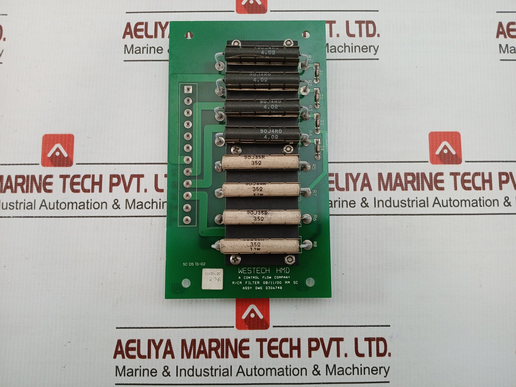 Westech Hmd R/Cr Filter  D306748 Pcb Module Dwg In Used Condition
