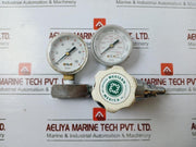 Western Medica M1-540-pg Compressed Gas Regulator 0-100 Psi W/ High Pressure Gauge