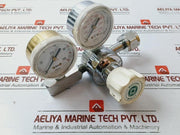 Western Medica M1-540-pg Compressed Gas Regulator 0-100 Psi W/ High Pressure Gauge