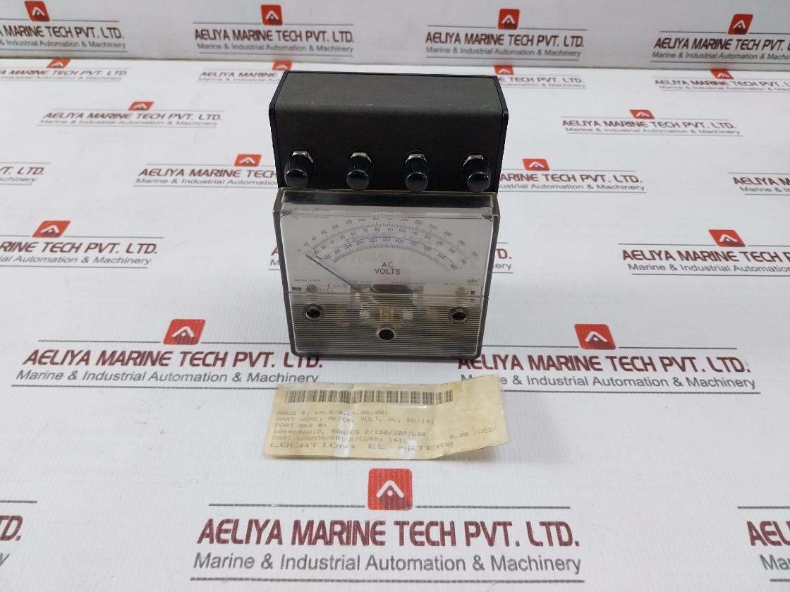 Westinghouse Pa-141 Ac Voltmeter 0-150V 0-300V 0-600V 25-140Hz