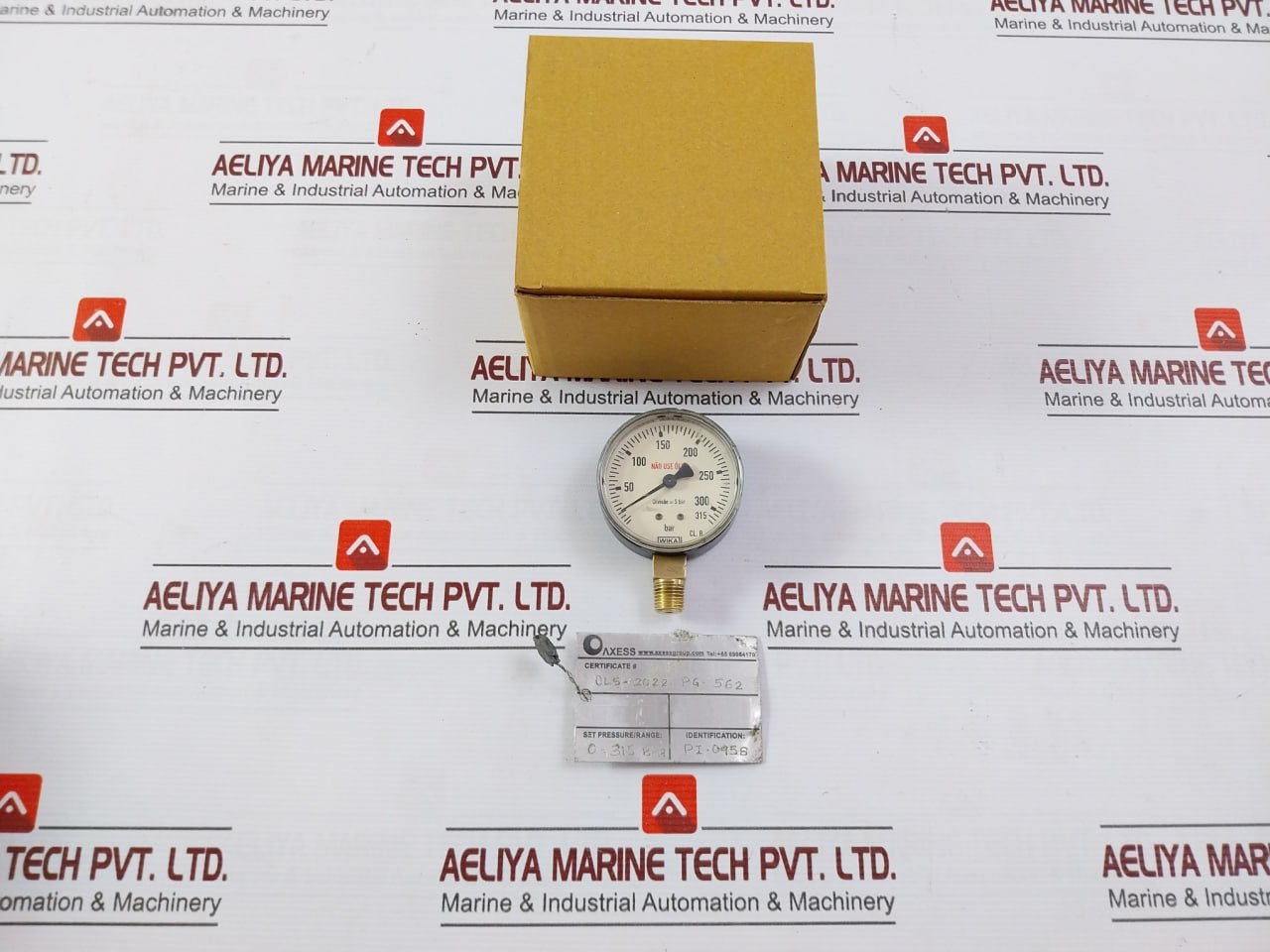 Wika 0-315 Bar Pressure Gauge Cl.B