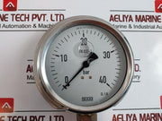 Wika 0-40 Bar Pressure Gauge En 837-1, Swiss Movement, Cl.1.6