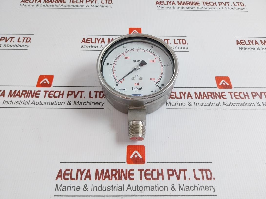 Wika 100 Kg/Cm2 & Psi Pressure Gauge 232.50.100