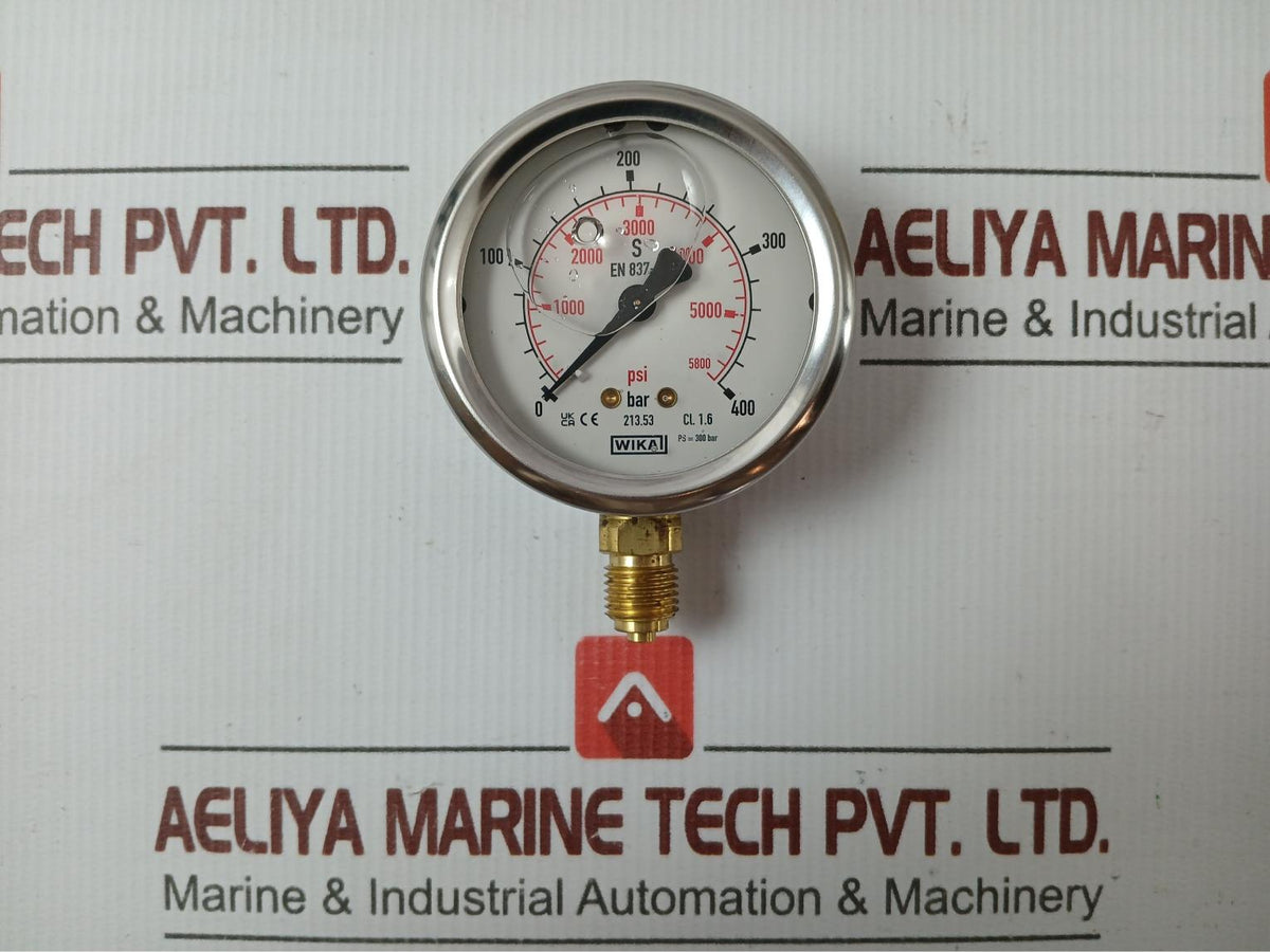 New Condition 213.53 Liquid Filled Gauge Brand Wika
