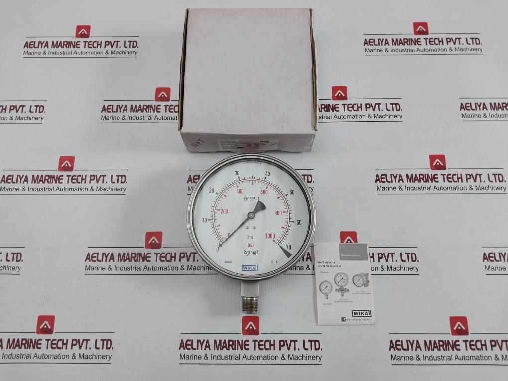 230.20.160 Pressure Gauge 0-70 Kg/Cm2 & Psi Wika