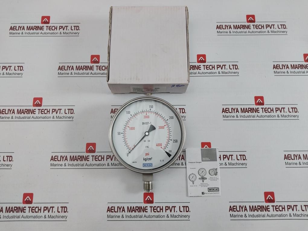 Pressure Gauge 0-280 Kg/Cm2 & Psi  232.50.160 By Wika