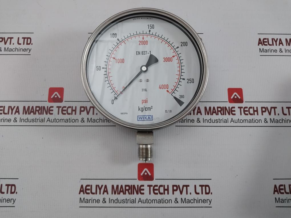 Pressure Gauge 0-280 Kg/Cm2 & Psi  232.50.160 By Wika