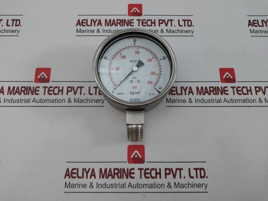 Wika 40 Kg/Cm2 & Psi Pressure Gauge 230.20.100