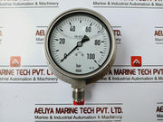 Wika En 837-1 Pressure Gauge 0-100 Bar , Kl. 1.0