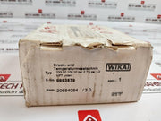 Wika En 837-1 Pressure Gauge, 0-145 Psi, 0-10 Bar, Glycerin-filled