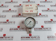 Wika En 837-1 Pressure Gauge, 0-145 Psi, 0-10 Bar, Glycerin-filled